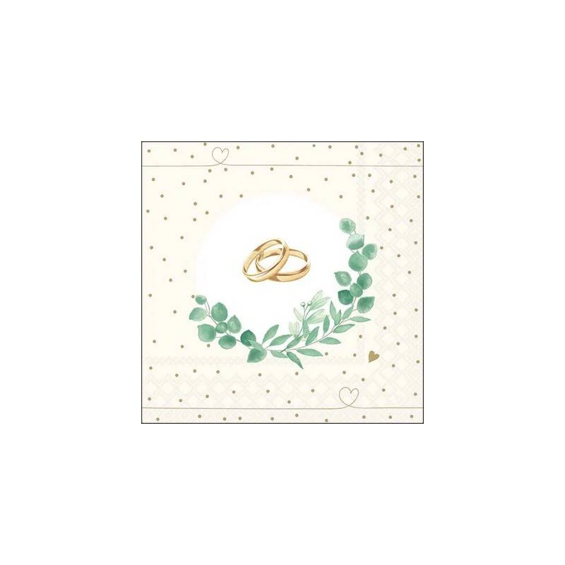 TOVAGLIOLI 33X33 WEDDING BRENCH WHITE 20pz