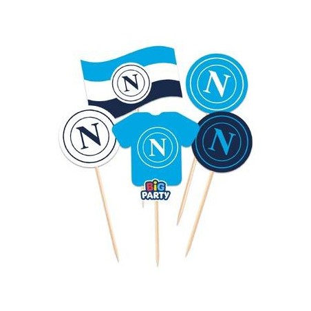 SET MINI CAKE TOPPER NAPOLI 5pz