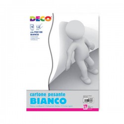CARTONE PESANTE BIANCO/BIANCO SPESSORE 1,3mm 70x100cm