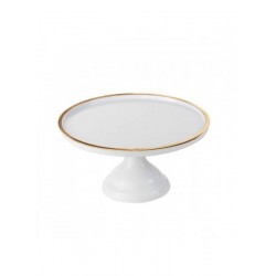 ALZATA MELAMINA BIANCA/ORO ø23 H.12cm