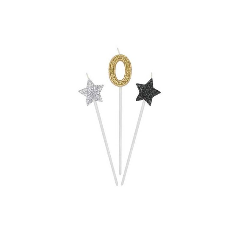 CANDELINE PICKS PRESTIGE 3pz 16cm N°0