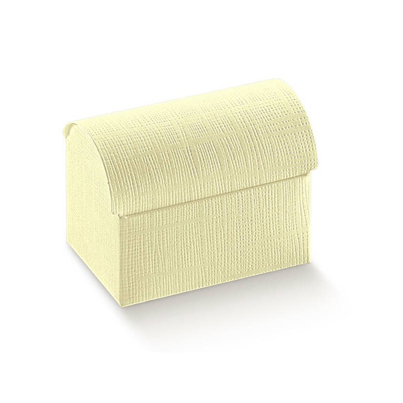 SCATOLA BAULETTO SETA AVORIO 10x7x7,5 10pz