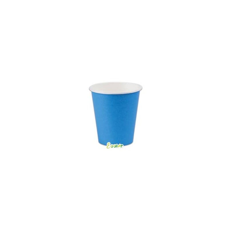 BICCHIERI 200cc ECOLOR BIODEGRADABILI TURCHESE 25pz