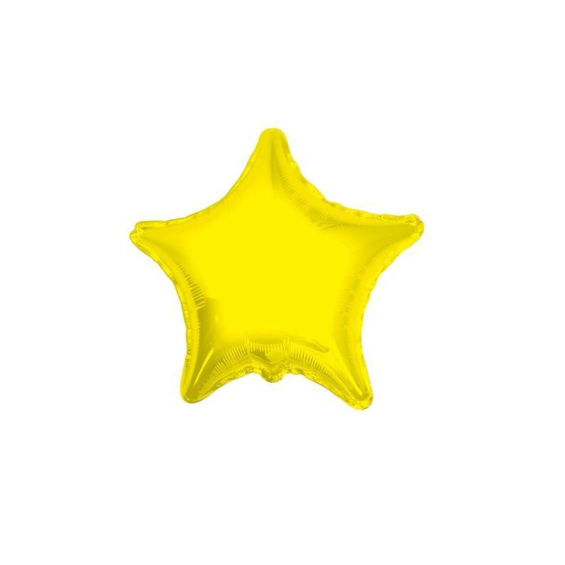 PALLONE MYLAR STELLA 18'' 45cm GIALLO RC