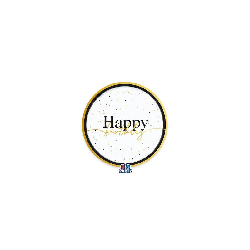 PIATTI DESSERT ø18cm HAPPY BIRTHDAY PRESTIGE 6pz
