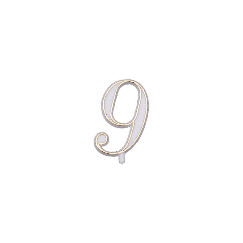 NUMERO 9 PLASTICA BASE OVALE