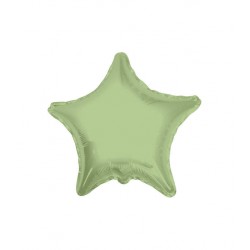 PALLONE MYLAR STELLA VERDE OLIVA ø45cm