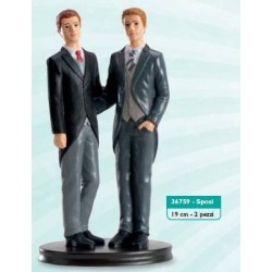 STATUINA SPOSI PRIDE UOMO 19cm