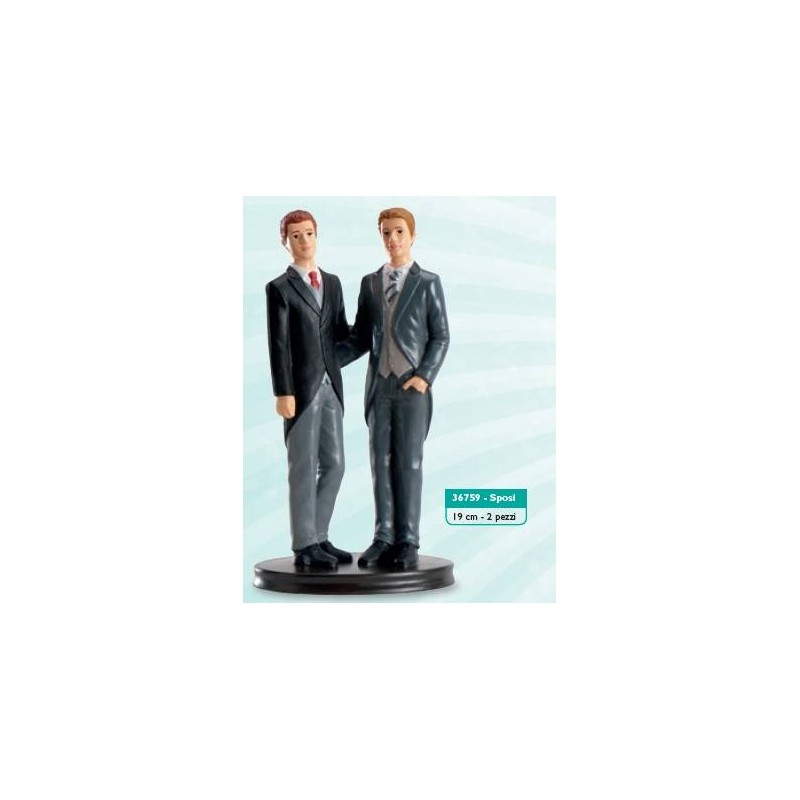 STATUINA SPOSI PRIDE UOMO 19cm