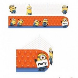 INVITI SAGOMATI MINIONS 6pz