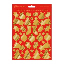 ETICHETTE NATALIZIE FORME METAL 24x17cm ELLEBI