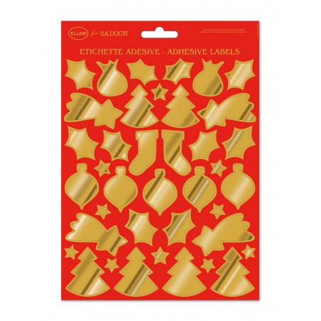 ETICHETTE NATALIZIE FORME METAL 24x17cm ELLEBI