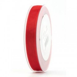 NASTRO ORGANZA mm15x50mt ROSSO