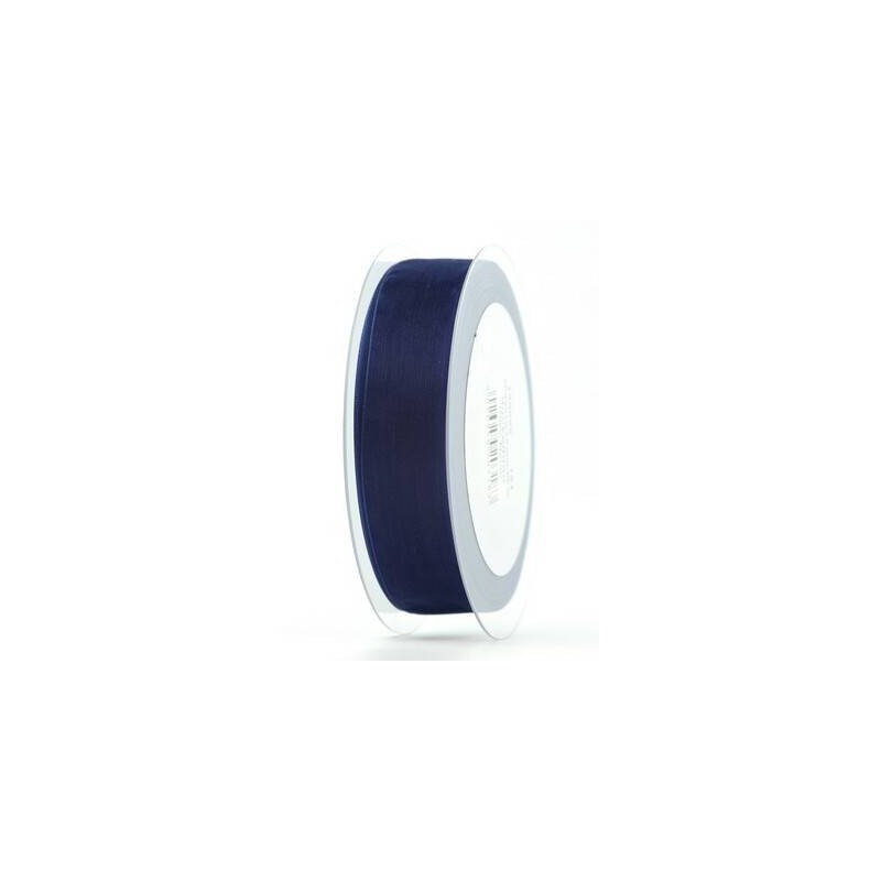 NASTRO ORGANZA mm25x50mt BLU SCURO