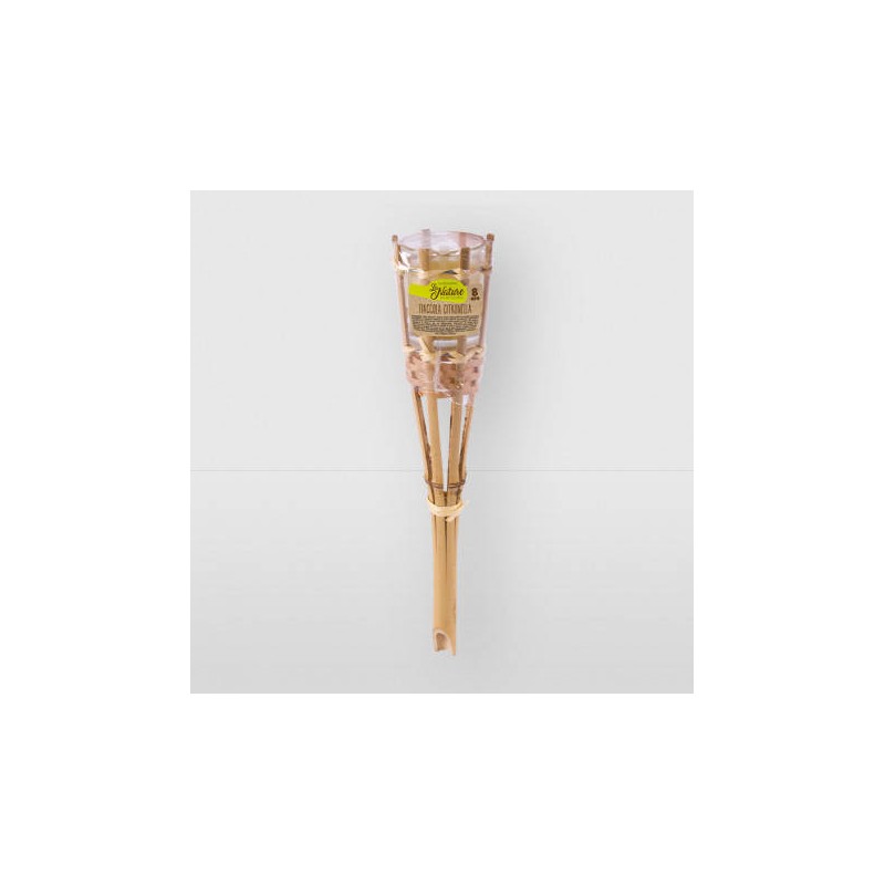 FIACCOLA CITRONELLA CON CANDELA ø6,5 H.30,5cm