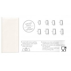 BUSTE REGALO CARTA SEALING BIANCA 10+3x18cm 100pz PER ALIMENTI