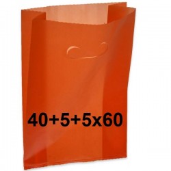 SHOPPER FAGIOLO PE/HD 60my 40+5+5x60cm ROSSO 5kg (lg.N°28 24/03/12) **TASSA CONAI 0,718/KG INCLUSA**