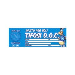 BLOCCHETTO INVITI FORZA SSC NAPOLI 20pz