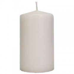 CANDELA MOCCOLO 8x6cm BIANCO