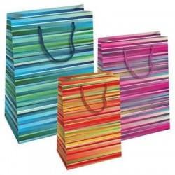 SHOPPER IN CARTA 25x12x35cm RIGATO ASS.TO