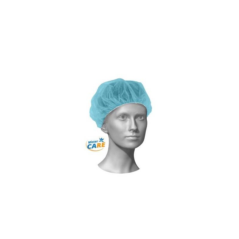 Mr.Care - CUFFIA COPRICAPO BOUFFANT TONDA ø52 AZZURRA 100pz