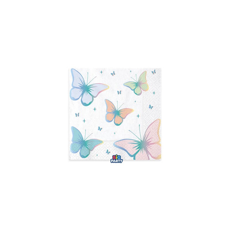 TOVAGLIOLI 33x33cm BUTTERFLY 16pz
