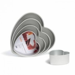 TEGLIA ALLUMINIO ANODIZZATO CUORE 30x7,5cm