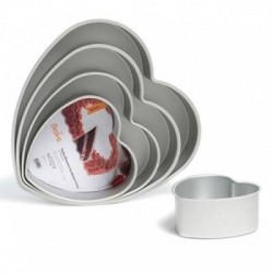 TEGLIA ANODIZZATA CUORE 25x7,5cm