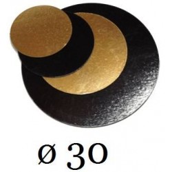 DISCO CARTONE LISCIO ORO ø30 2 PEZZI