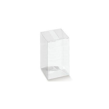 SCATOLA SCATTO PVC TRASPARENTE 10x10x19cm 10pz