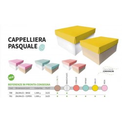 SCATOLA CAPPELLIERA PASQUALE BASE BIANCA 1000gr 26x34x15