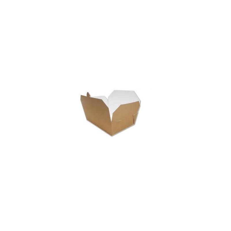 FOOD BOX - DOGGY BAG in CARTONCINO AVANA 16x9x6cm 25pz 1000ml 639-81