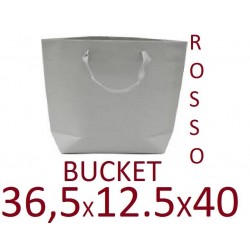 BORSA CARTA BUCKET 36,5x12,5x40cm ROSSO