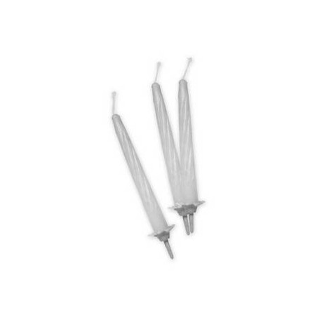 CANDELINE C/SUPPORTO 12pz 8cm BIANCHE