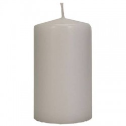 CANDELA MOCCOLO 13x7cm BIANCO SPORCO