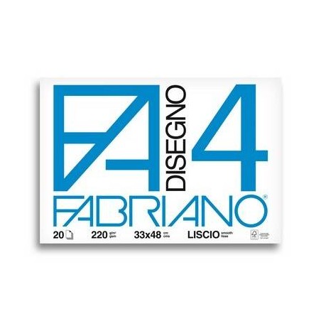 ALBUM FABRIANO C/ANGOLI F4 33x48cm 20fg 220gr LISCIO