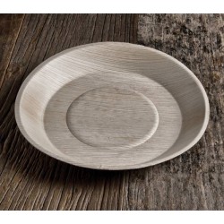 PIATTO TONDO ø24cm FOGLIA DI PALMA 25pz BIO COMPOSTABILE