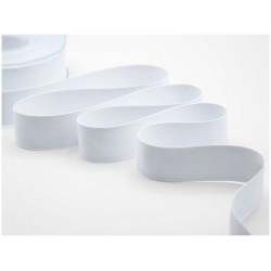 NASTRO DOPPIO RASO OPACO mm25x20mt COL.13 BIANCO OTTICO