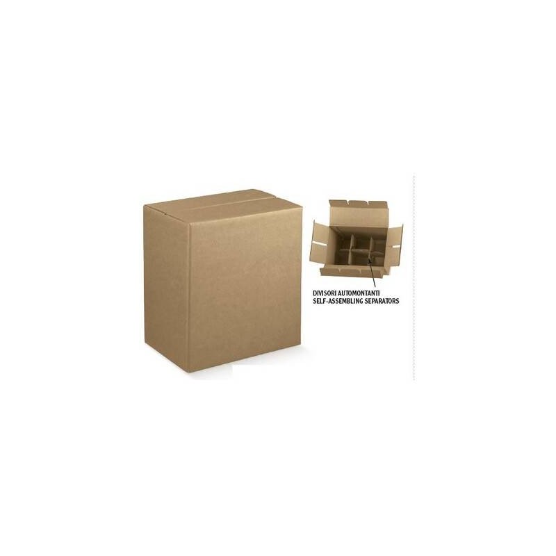 SCATOLA RAPID 6 BOTTIGLIE 29x20x34cm AVANA