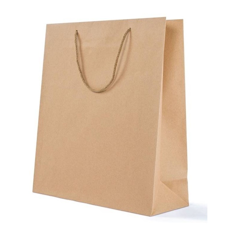 SHOPPER CARTA KRAFT LUSSO 10+6,5x12cm AVANA