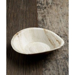 PIATTO FONDINA 250ml ø18cm FOGLIA DI PALMA 25pz BIO...