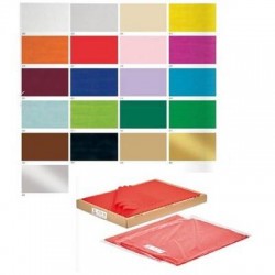 CARTA VELINA 50x70cm REX 26 FOGLI ROSA 108