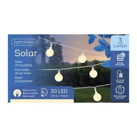 LUCE SOLARE 30 LED 2,9mt