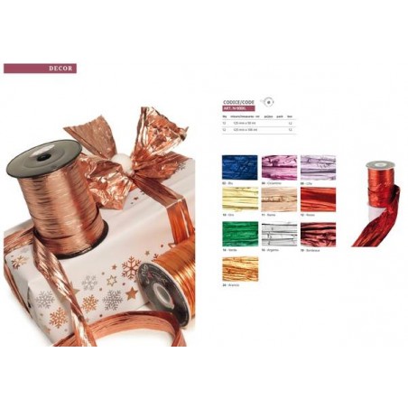 NASTRO POLYSILK 12,5x50mt COL.12 ROSSO METAL