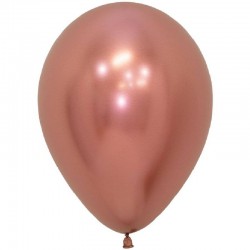 PALLONCINO ROSEGOLD REFLEX 12" 12pz