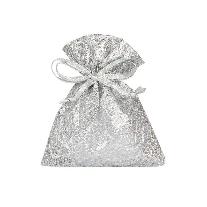 BUSTA JACQUELINE 8x10cm SILVER 10pz