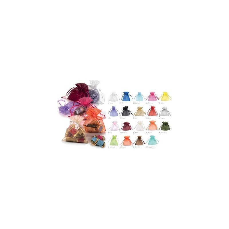 SACCHETTI ORGANZA 5x7cm 20pz 21-AVORIO