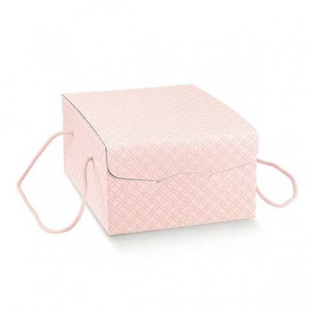 SCATOLA SEGRETO C/CORDINI 33,5x23,5x14cm MATELASSè ROSA