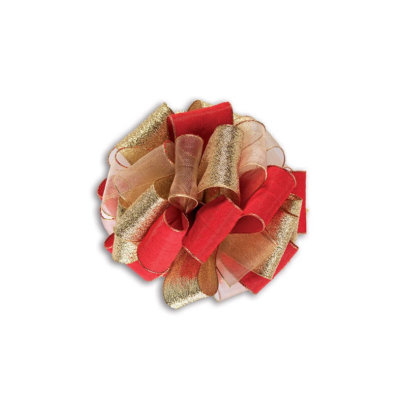 NASTRO TESSUTO MULTIPETALO C/TIRANTE 352 mm40x15mt 07-ORO/BIANCO/ROSSO