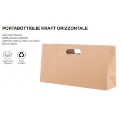 BORSA CARTA LUSSO M/FAGIOLO 35+10x18cm AVANA